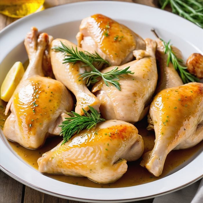 Cuisson Parfaite des Morceaux de Poulet au Four
