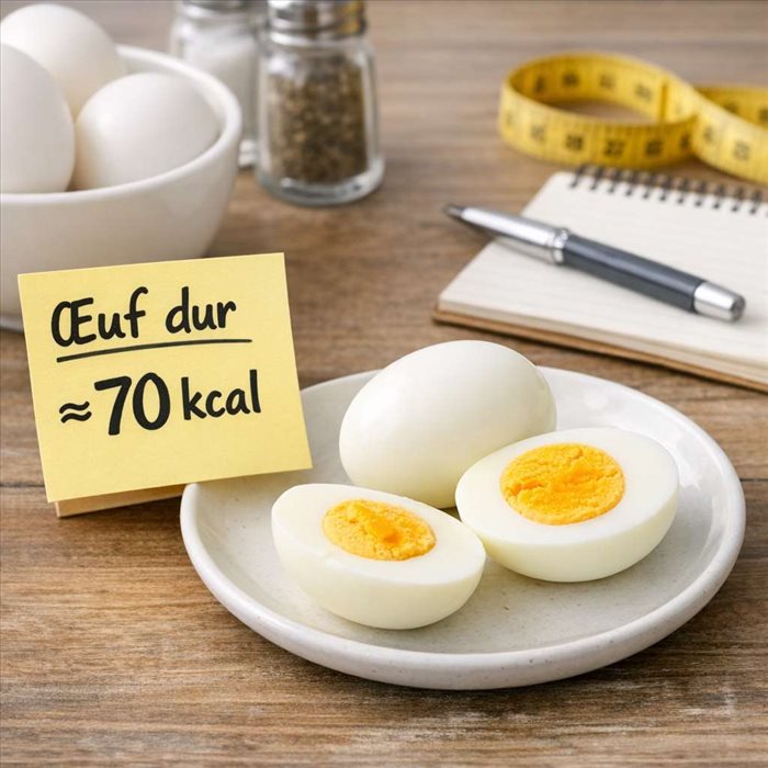 Combien de calories dans un œuf dur ? Réponse simple et détaillée