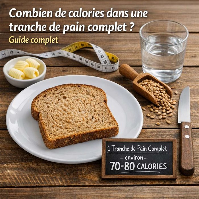 Combien de calories dans une tranche de pain complet ? Guide complet
