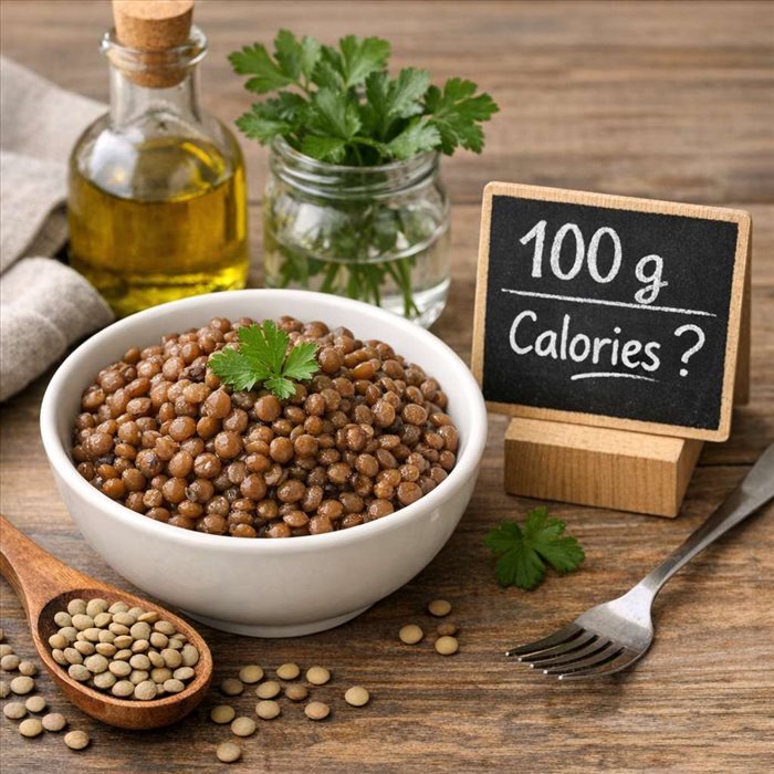 Calories des lentilles cuites : combien pour 100 g ?