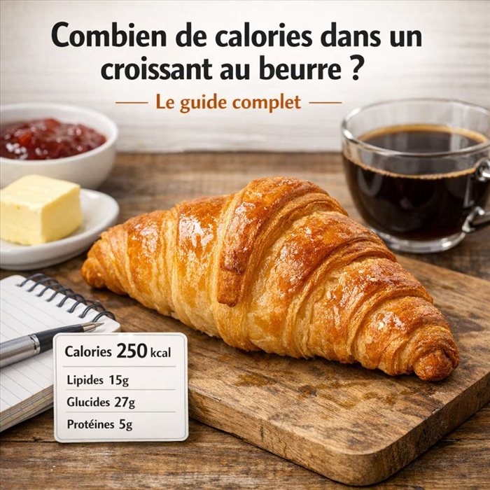Combien de calories dans un croissant au beurre ? | Guide complet
