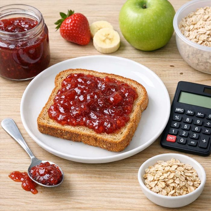 Calories d’une tartine de confiture : combien en compte-t-on ?