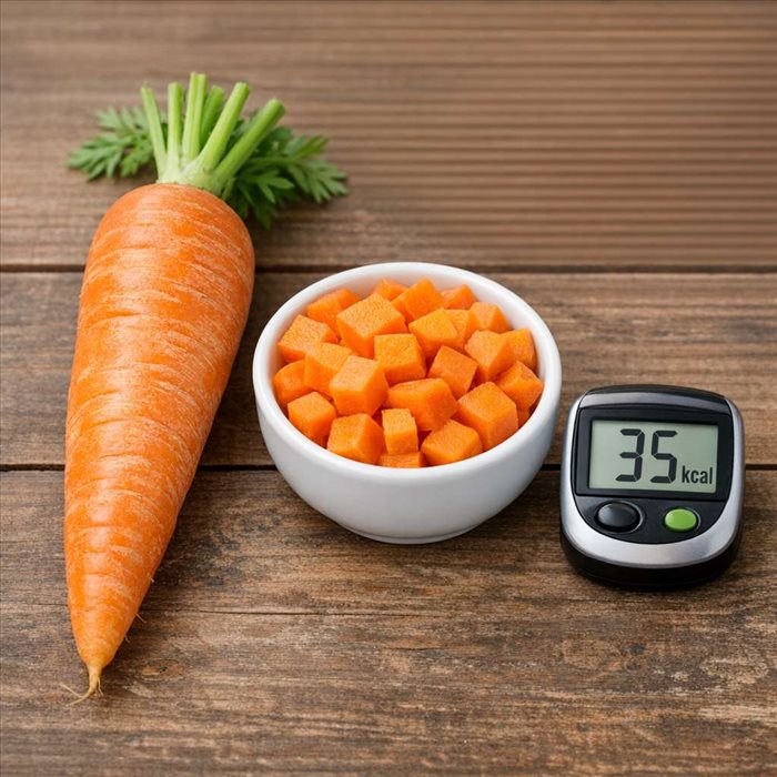 Combien de calories dans une carotte crue moyenne ? | Réponse rapide