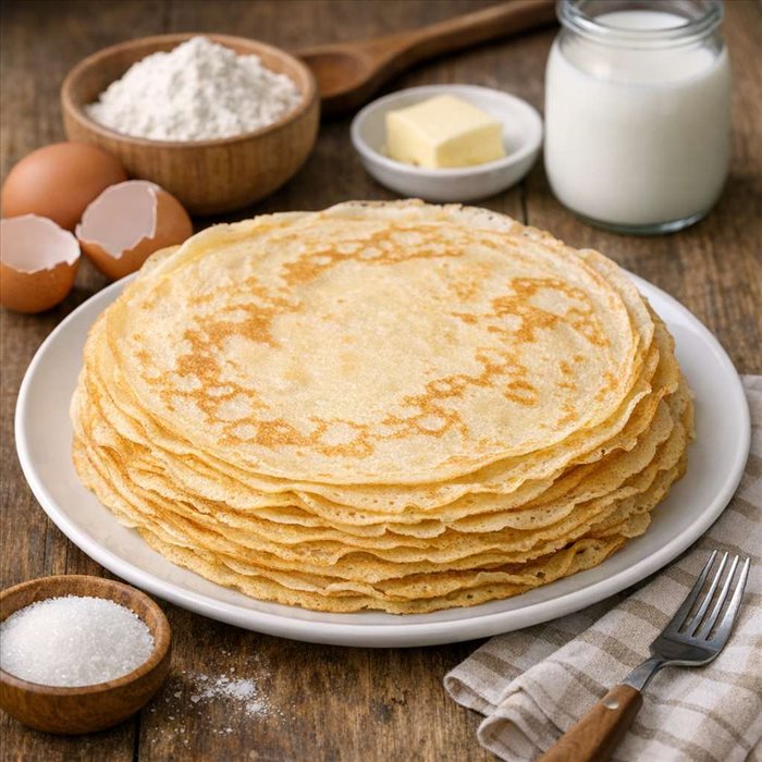 Combien de calories dans une crêpe nature maison ?
